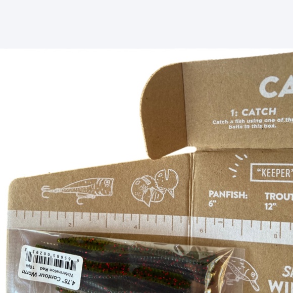 COPY - Net Bait 4.75" Contour Worm Watermelon Red - Picture 3 of 3